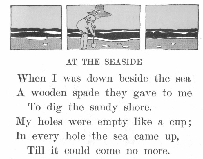 At the seaside robert louis stevenson