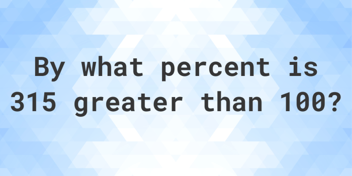 What percent of 315 is 126