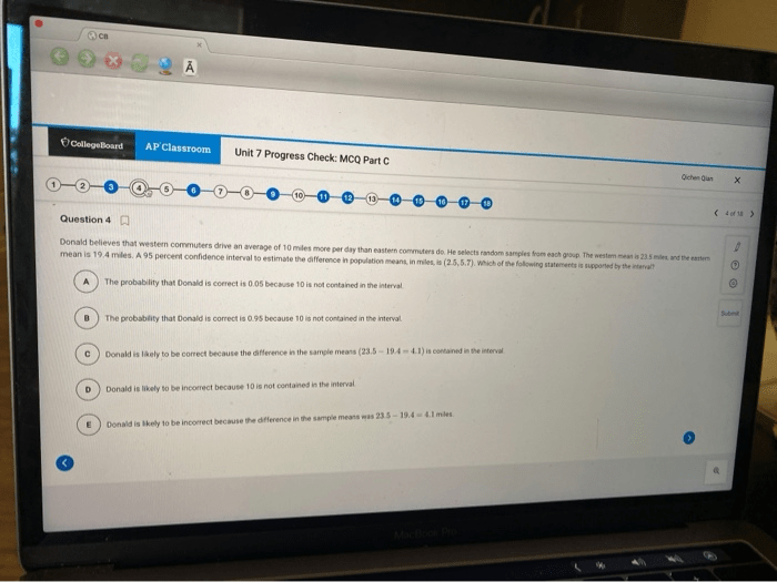 Quiz 2.1 a ap statistics answers