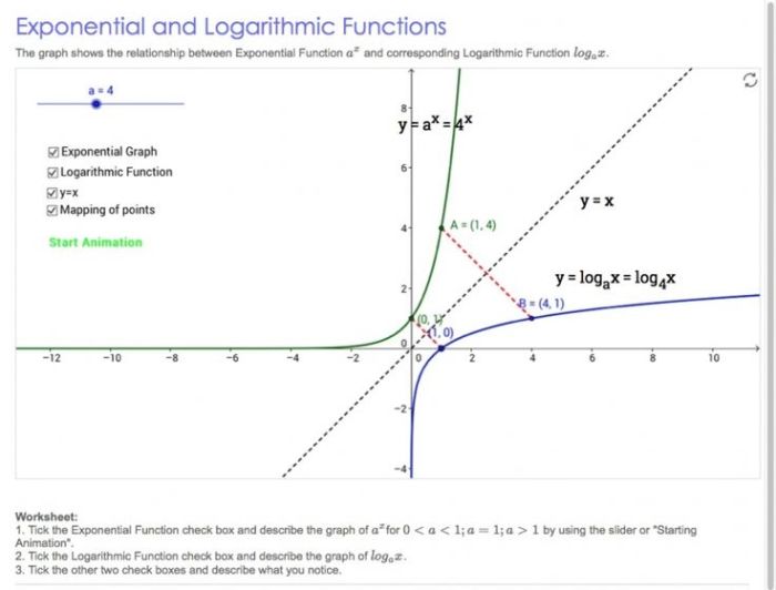 Post test exponential and logarithmic functions